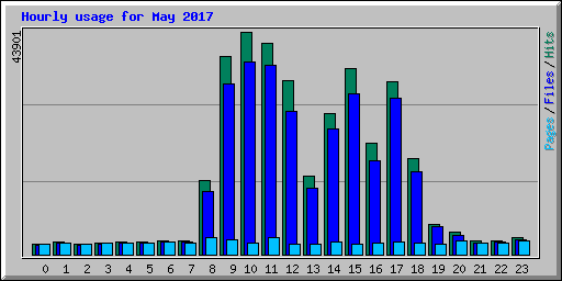 Hourly usage for May 2017