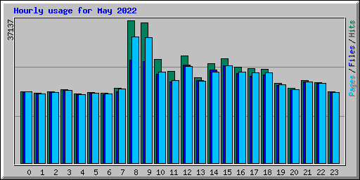 Hourly usage for May 2022