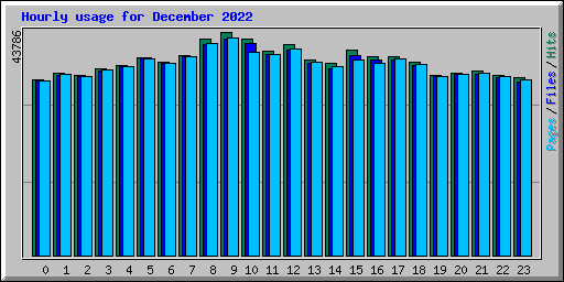 Hourly usage for December 2022